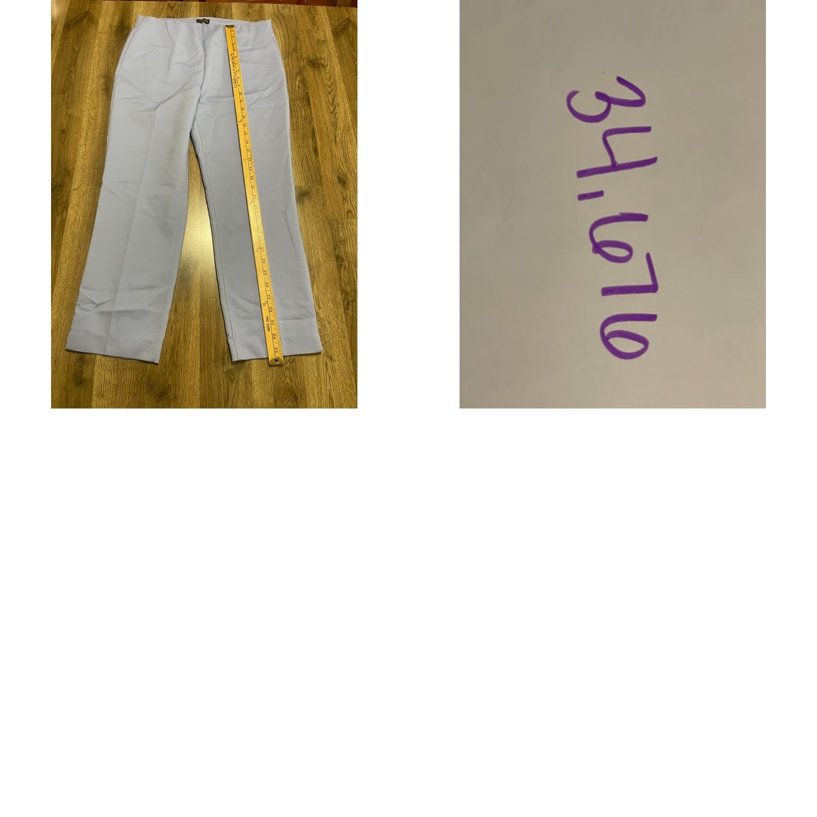 Vintage Crosby. Pants Women’s Size 10 Purple Pull On Pleated Trouser Casual Ankle Inseam 25 in Regular Womens Size 32" / US 10 / IT 46 - 8 Thumbnail