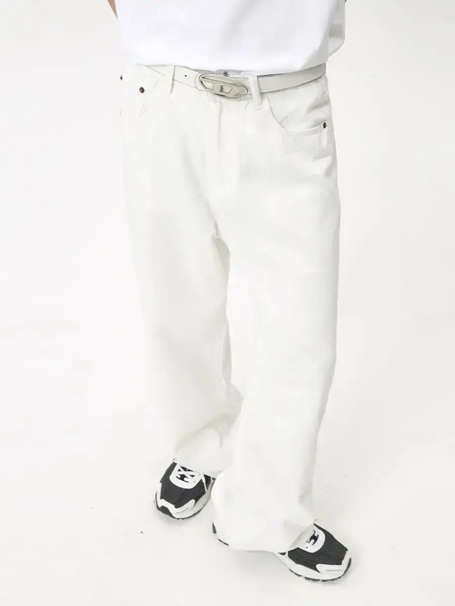 Japanese Brand Retro loose solid color high street jeans Size US 32 / EU 48 - 6 Thumbnail