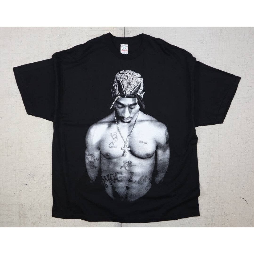 AAA Vintage 90s Tupac Shirt Thug Life Rap Tee Hip Hop Black 3XL Size US XXL / EU 58 / 5 - 1 Thumbnail