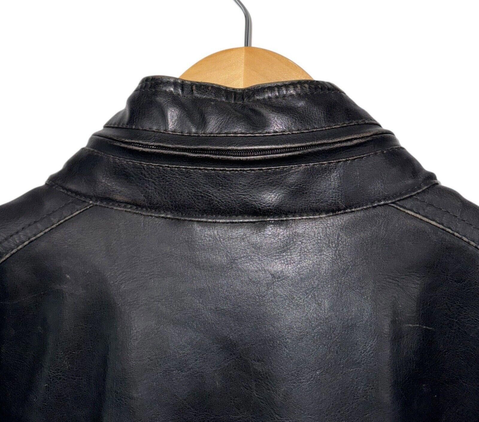 Levi's Vintage Levi's Leather Biker Trucker Hideaway Hood Jacket L Size US L / EU 52-54 / 3 - 7 Thumbnail