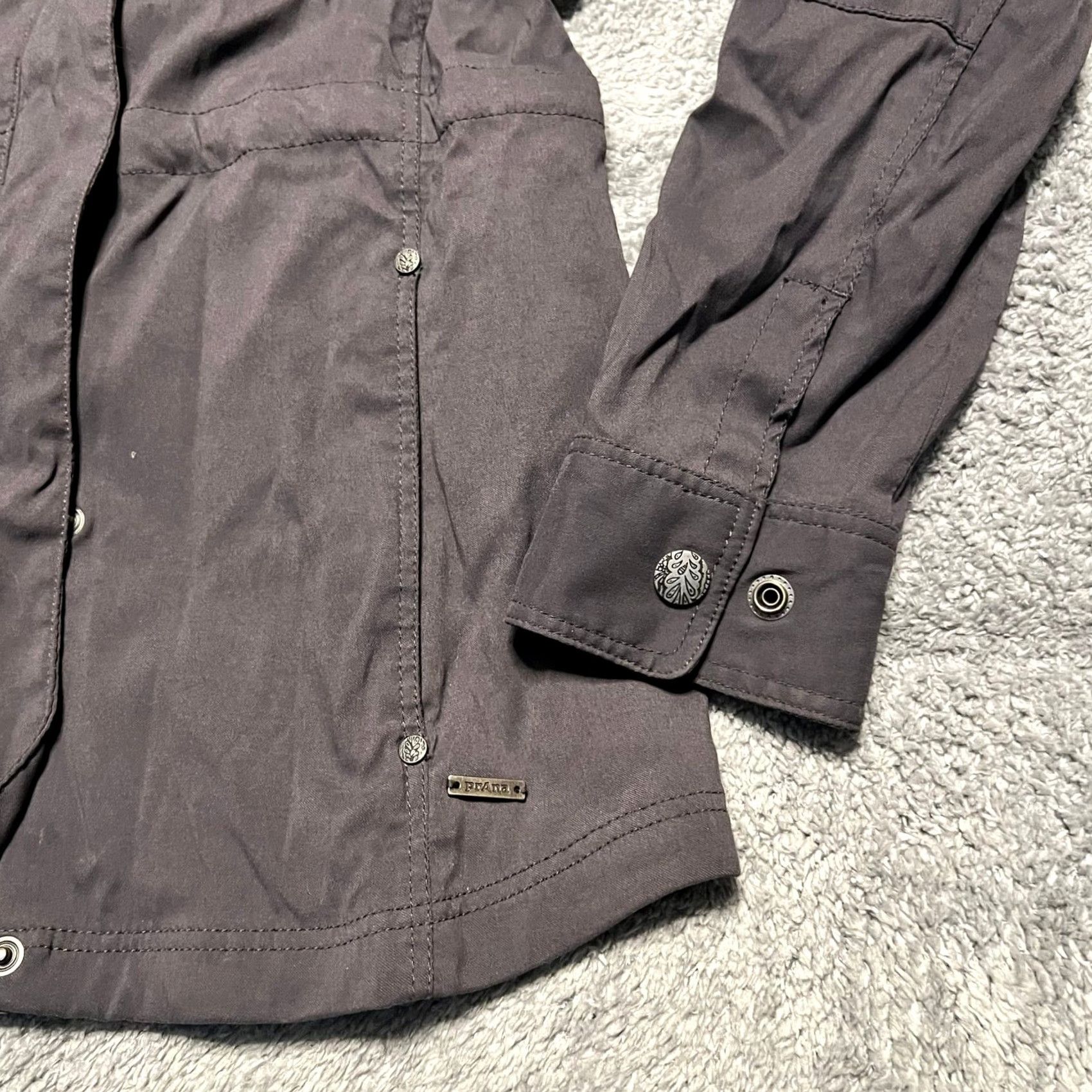 Prana PRANA Jacket Womens Small Halle All Purpose Utility Stretch Full Zip Gray Streetwear? Size S / US 4 / IT 40 - 2 Thumbnail