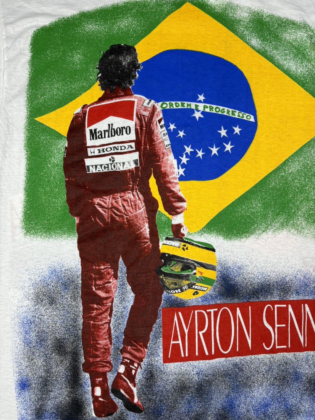 Formula 1 × Marlboro RARE vintage Ayrton Senna Formula 1 Marlboro Honda Size US L / EU 52-54 / 3 - 8 Thumbnail
