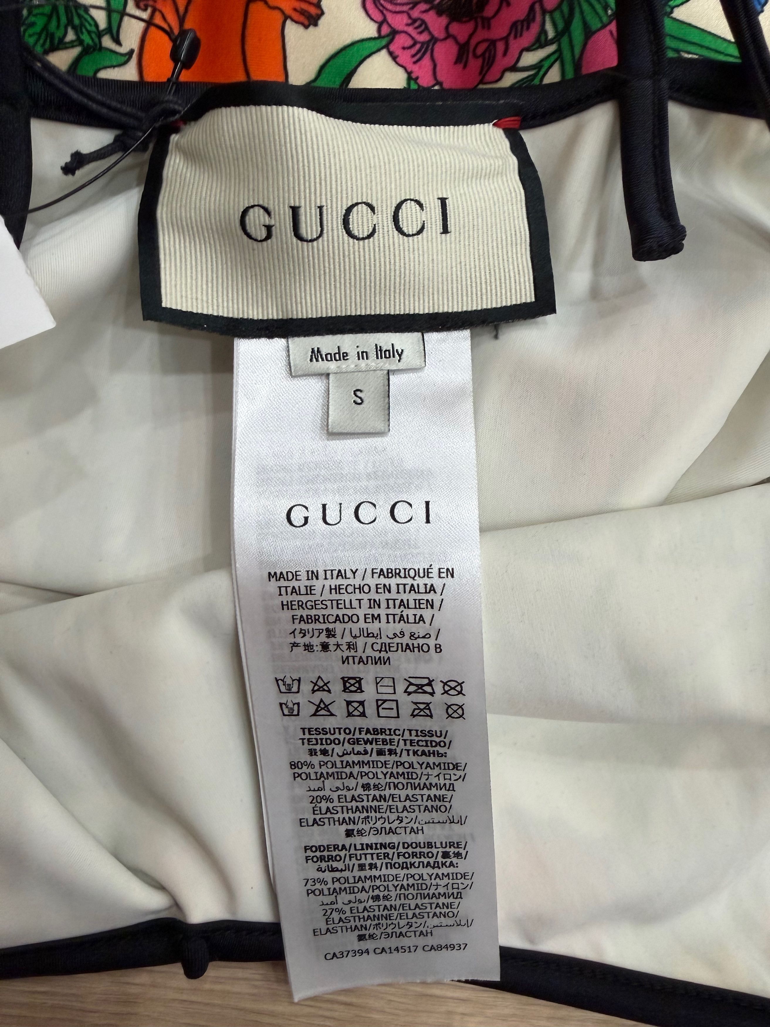 Gucci Gucci Floral Print Logo 1 Piece Swimsuit Bathingsuit S Small Size S / US 4 / IT 40 - 11 Thumbnail
