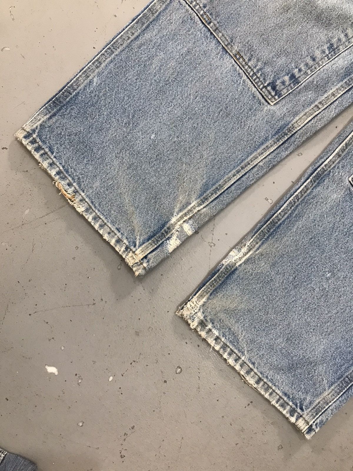 Carhartt × Vintage Vintage Carhartt B73 DST distressed double knee denim Size US 42 / EU 58 - 3 Thumbnail