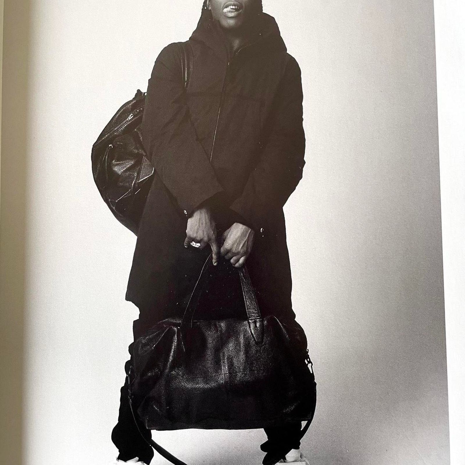 A$AP Rocky × Vintage ASAP Rocky in black jacket photo in framed poster 9x11 Size ONE SIZE - 2 Thumbnail