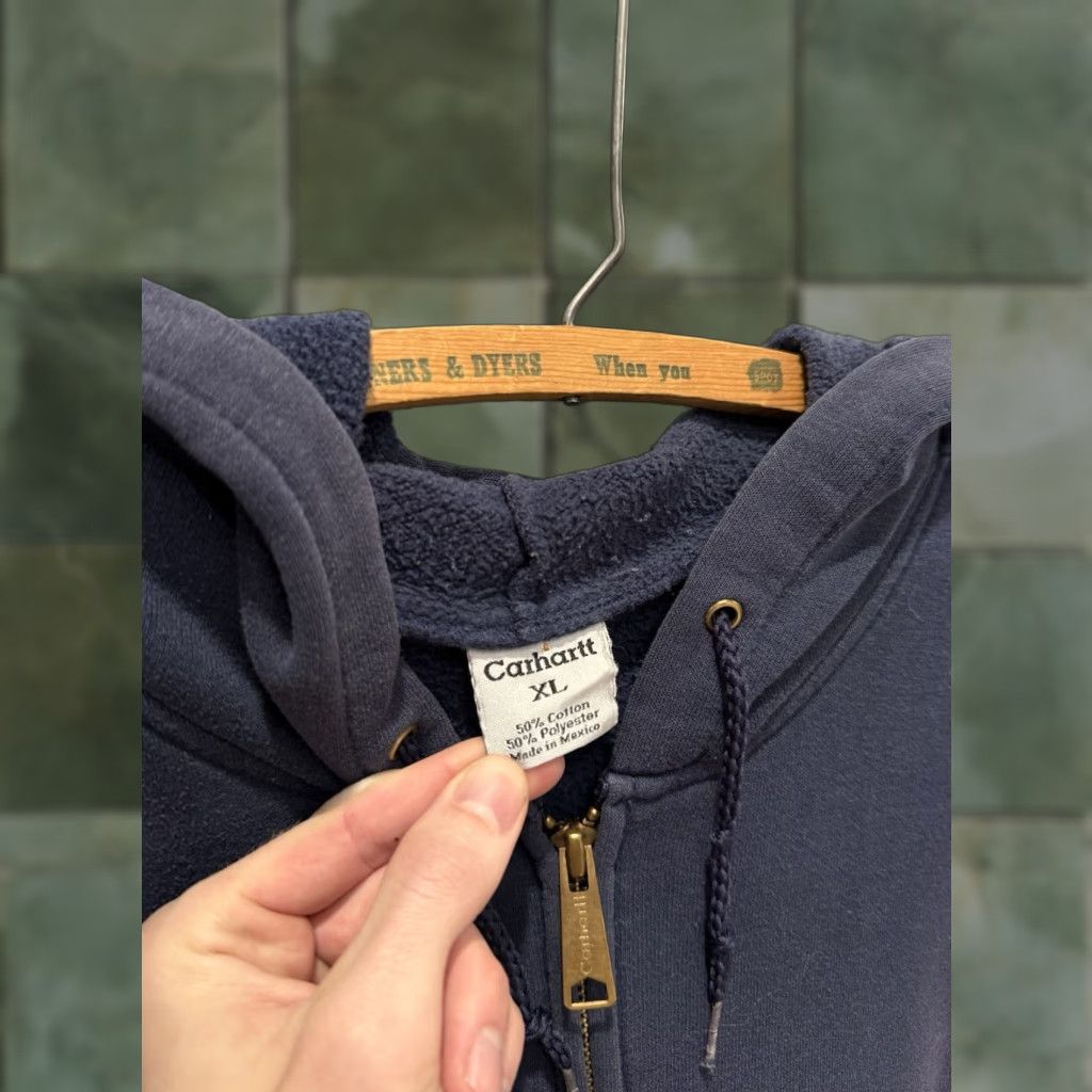 Carhartt VINTAGE Carhartt Navy Blue Cotton Zip Hoodie Men XL Full Zip 29in 26in US Made Men’s Hoodie Size US XL / EU 56 / 4 - 1 Thumbnail