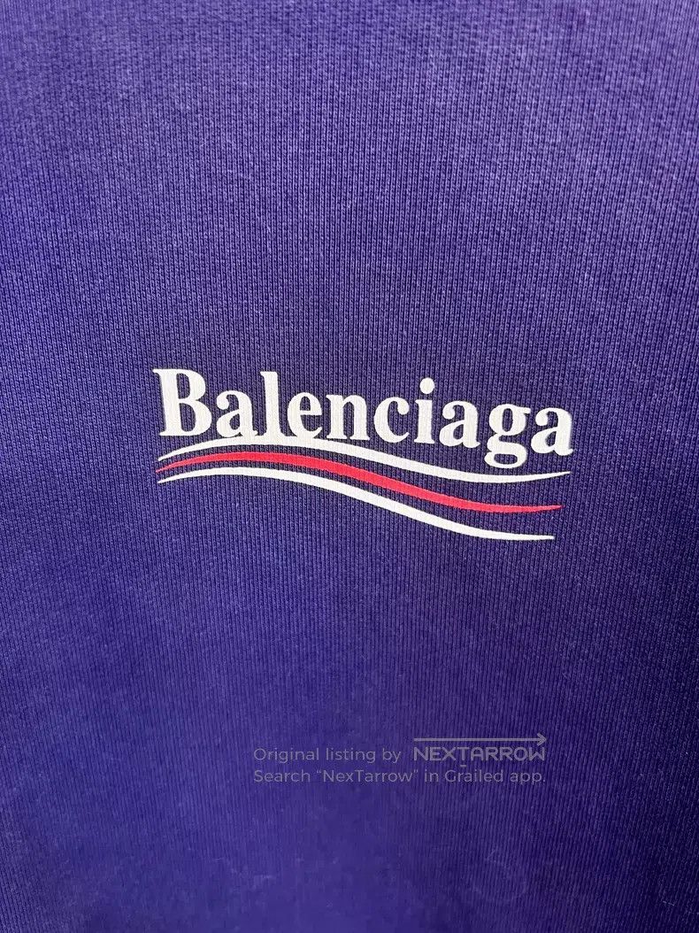 Balenciaga Balenciaga Letter pattern embroidered hooded long sleeve s Size US L / EU 52-54 / 3 - 3 Thumbnail