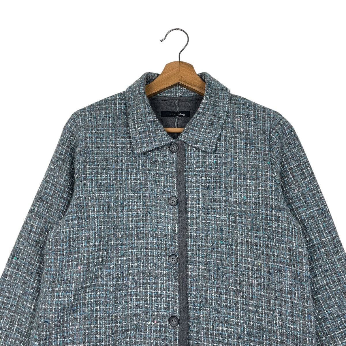 Yohji Yamamoto Yohji Yamamoto Y’s For Living Tweed Wool Jacket Size M / US 6-8 / IT 42-44 - 2 Thumbnail