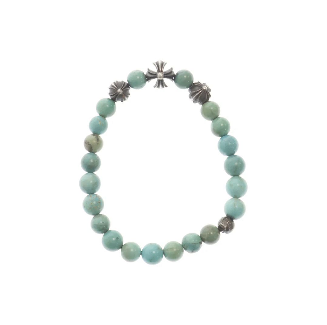 CHROME HEARTS 8MM TURQUOISE BEADS BRACELET