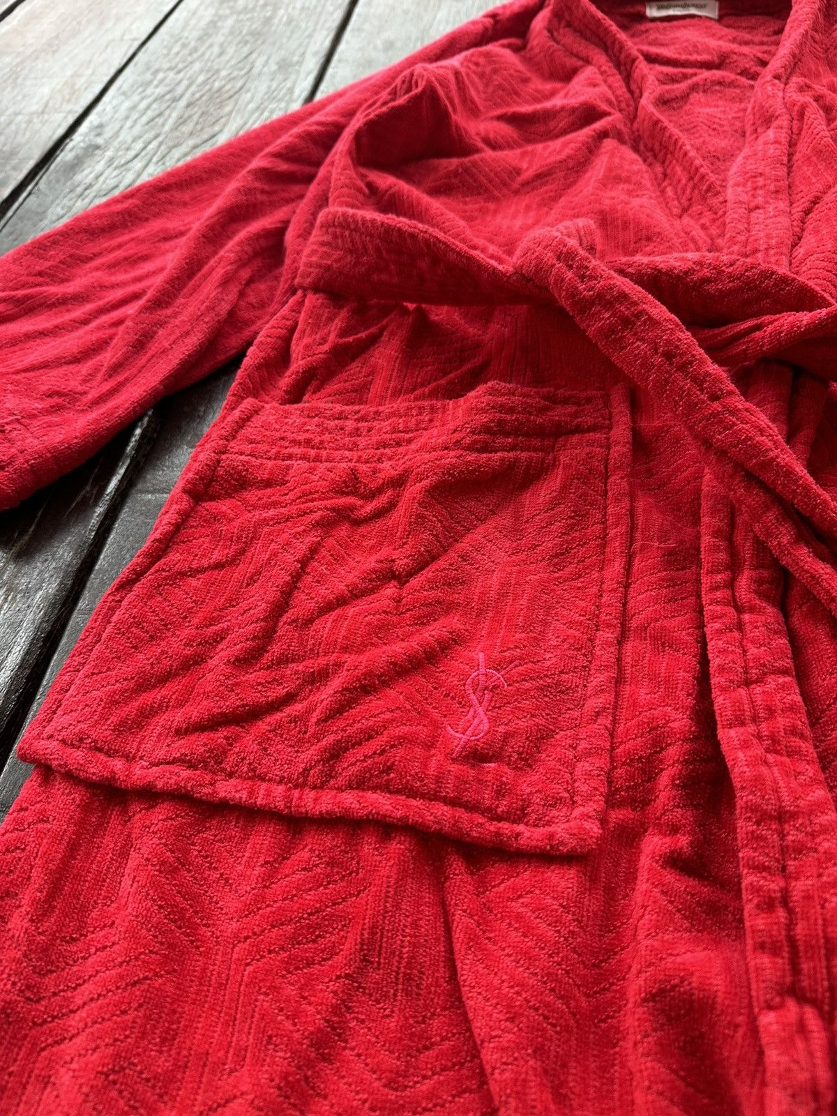 Yves Saint Laurent YVES SAINT LAURENT BATH ROBE Size L / US 10 / IT 46 - 3 Thumbnail