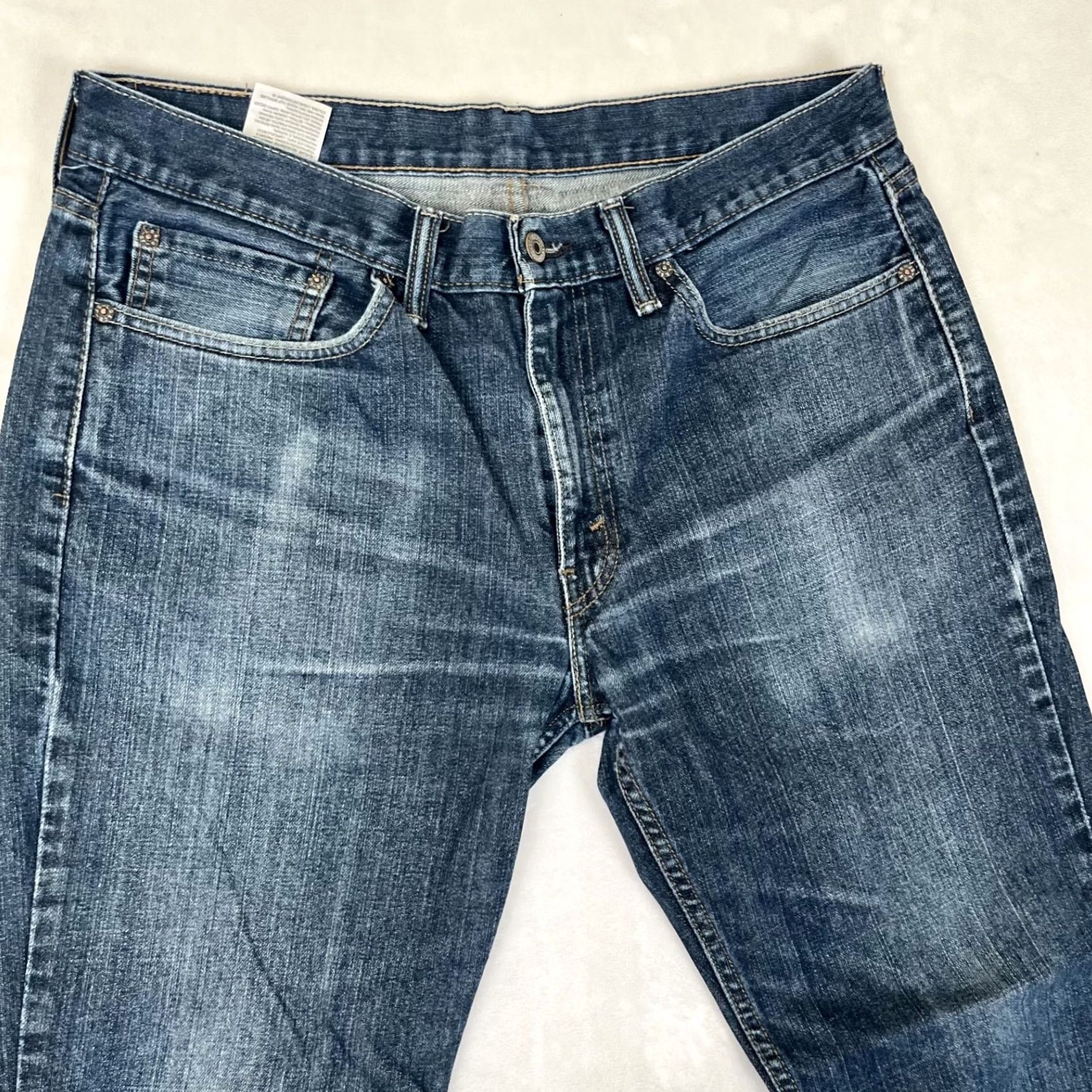 Levi's Levi’s 514 Jeans Men 34x30 Denim Blue Medium Regular Straight 5-Pocket Logo USA 90s Vintage Size US 34 / EU 50 - 2 Thumbnail