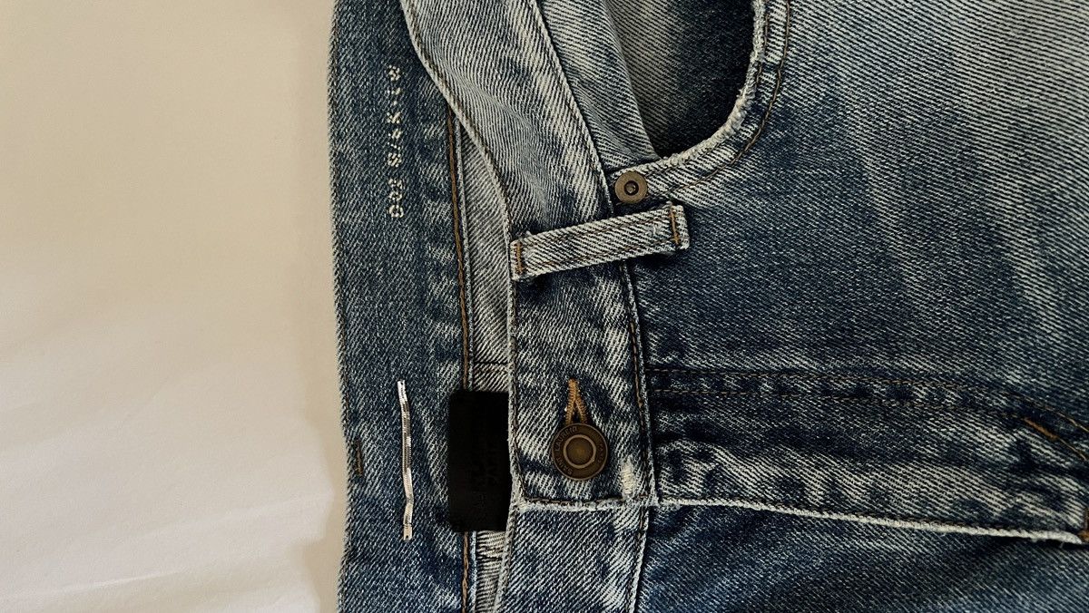 Saint Laurent Paris Hedi Slimane SLP D02 Fit Blue Faded Wash Denim Jeans Size US 31 - 3 Thumbnail