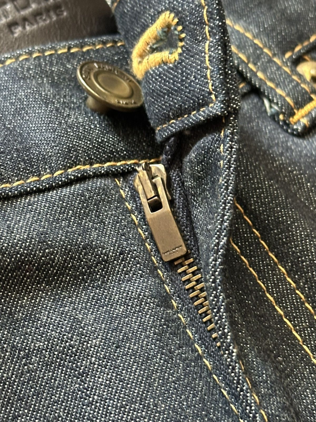 Saint Laurent Paris SAINT LAURENT Hedi Slimane SS 2013 D01 Raw Blue Denim Jeans Size US 28 / EU 44 - 10 Thumbnail