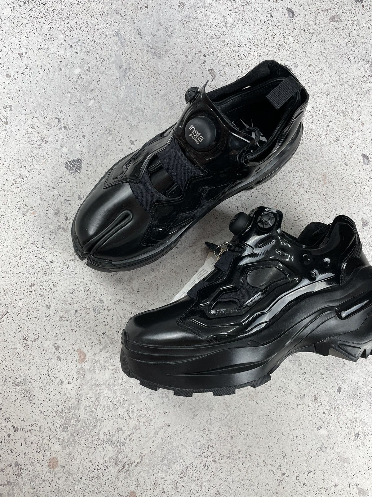 Reebok Maison Margiela x Reebok Tabi Instapump Fury Oxford Black | Grailed