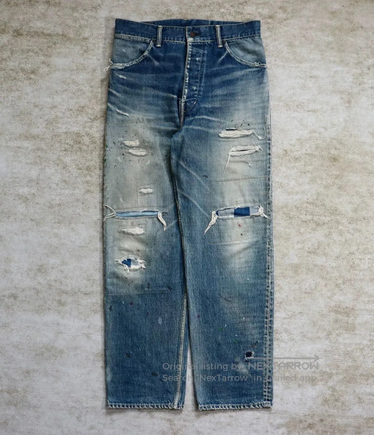 Visvim Visvim Hakama Pants Crash Denim 19SS. Size US 28 / EU 44 - 1 Thumbnail