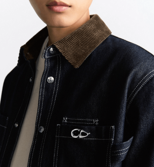 Dior o1w1db11025 513D59 Archives Labels Overshirt in Navy Blue Size US S / EU 44-46 / 1 - 6 Thumbnail