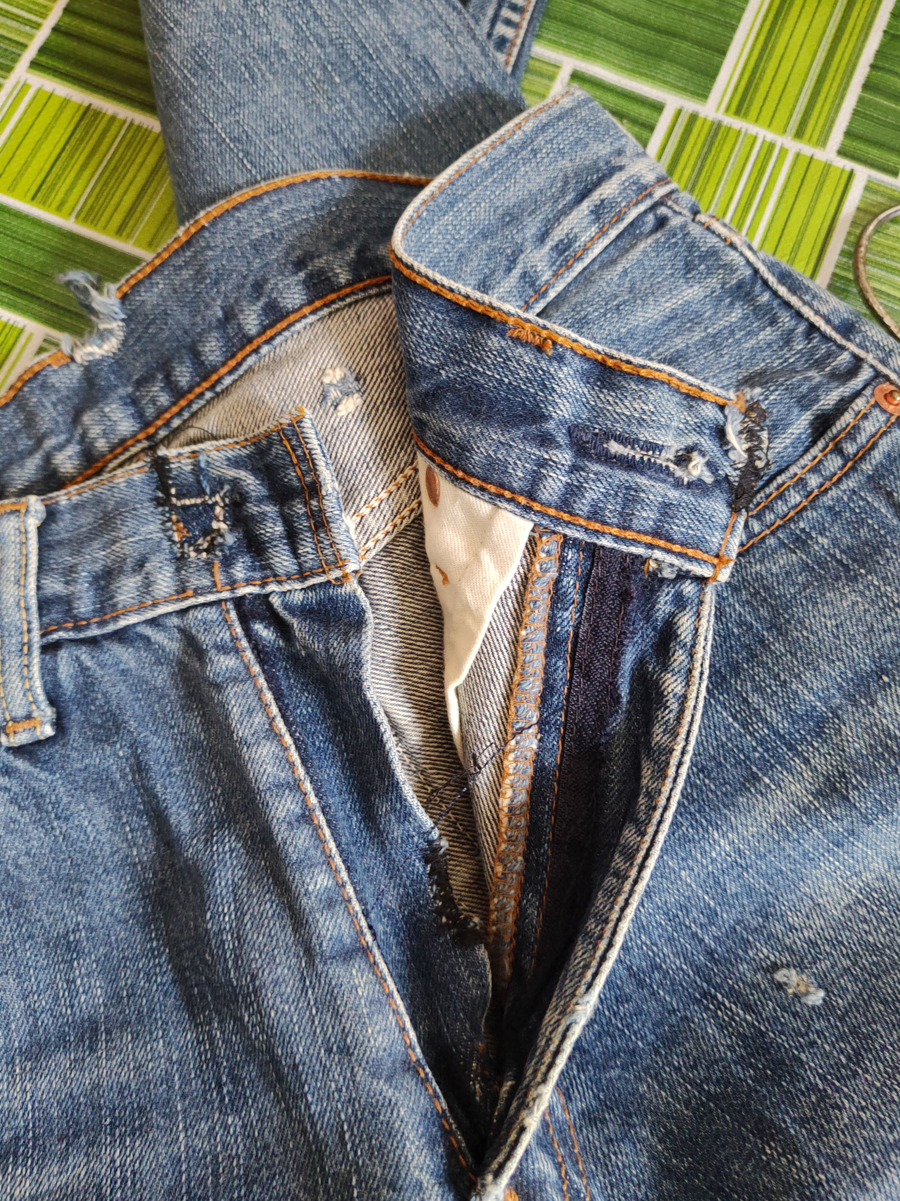 Levi's 502 Levi's vintage faded Blue distressed ripped Denim #S1412 Size US 28 / EU 44 - 17 Thumbnail