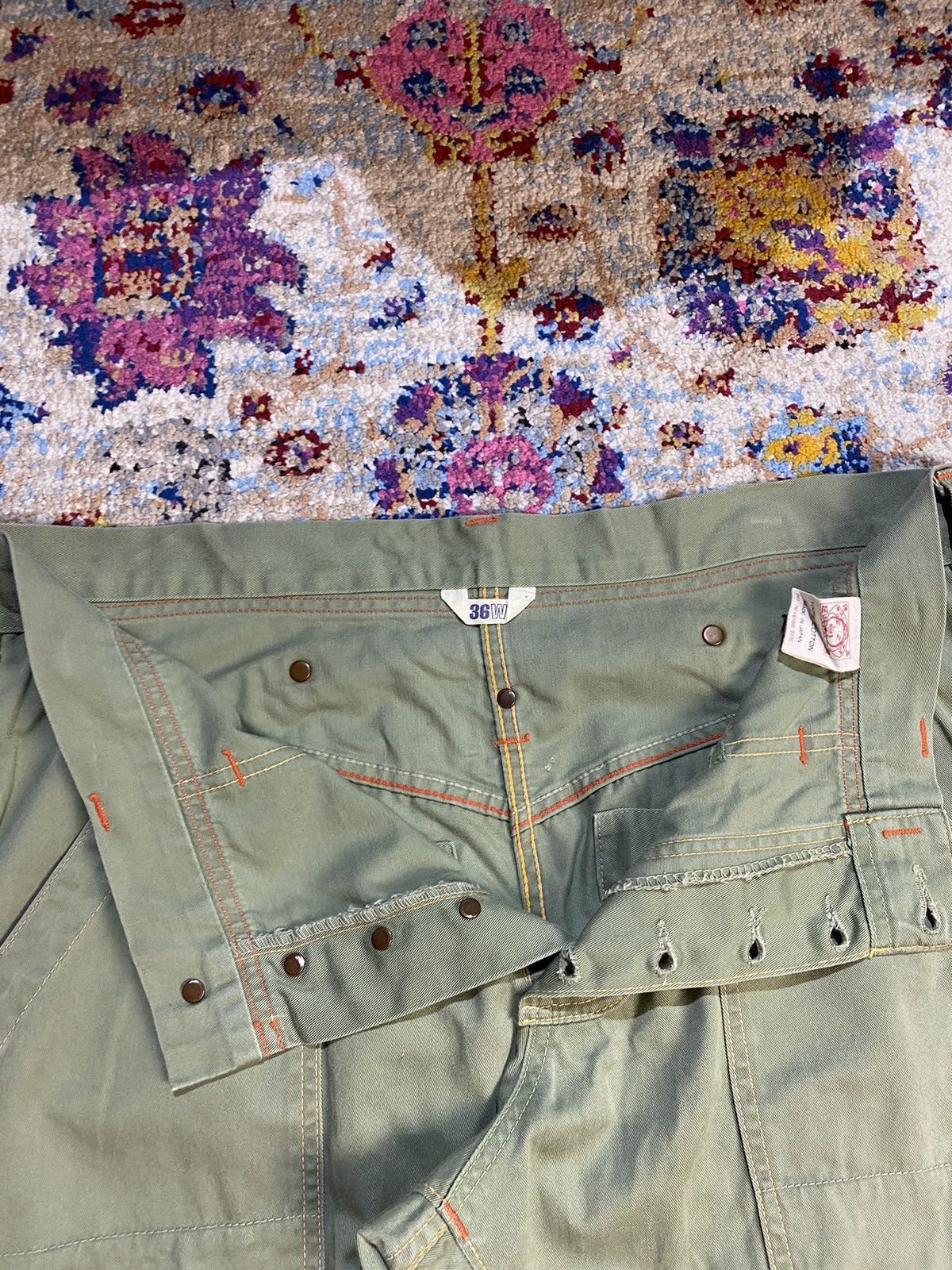 Evisu × Vintage Evisu Lot 9055 London Brother Nippon Fatigue Pants W36 Size US 36 / EU 52 - 7 Thumbnail