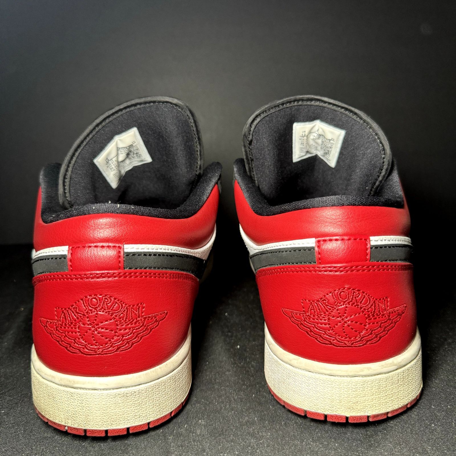 Jordan Brand × Nike Size 13 - Nike Air Jordan 1 Low Black Toe Men's Shoes Size US 13 / EU 46 - 6 Thumbnail