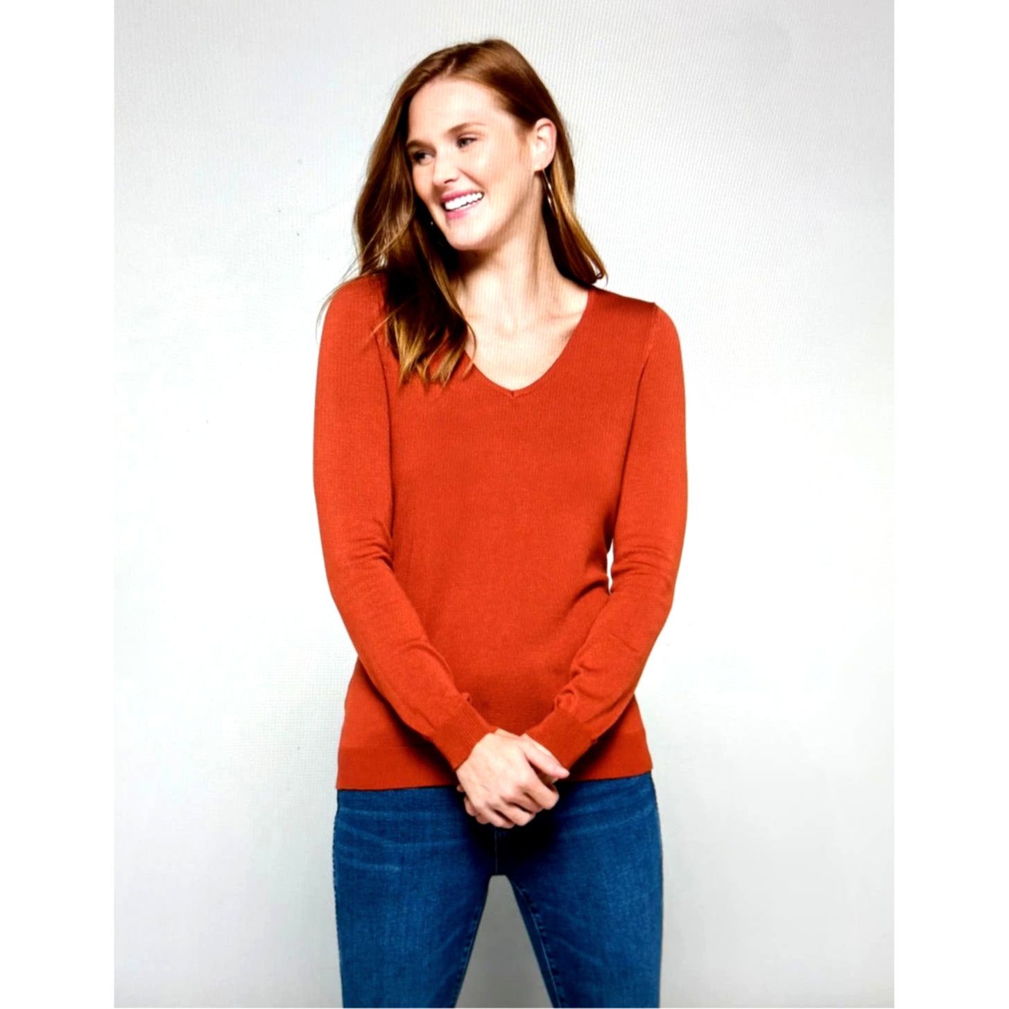 Other Love Ellie Mia Back Detail Sweater - Burnt Orange - size L Size L / US 10 / IT 46 - 6 Thumbnail