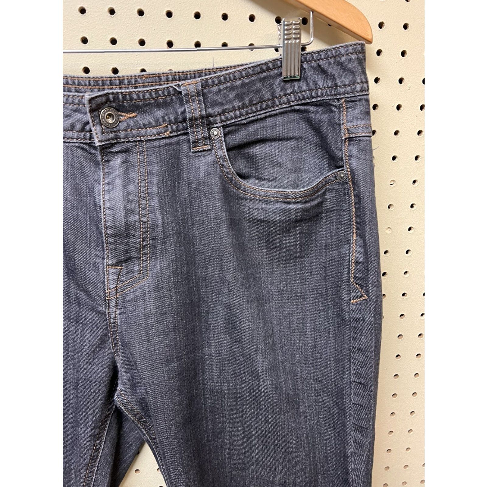Prana Prana Jeans Denim Gray Slim Fit Straight Stretch Men's 33 x 32 Regular Inseam 32 Shirt? Size US 33 - 2 Thumbnail