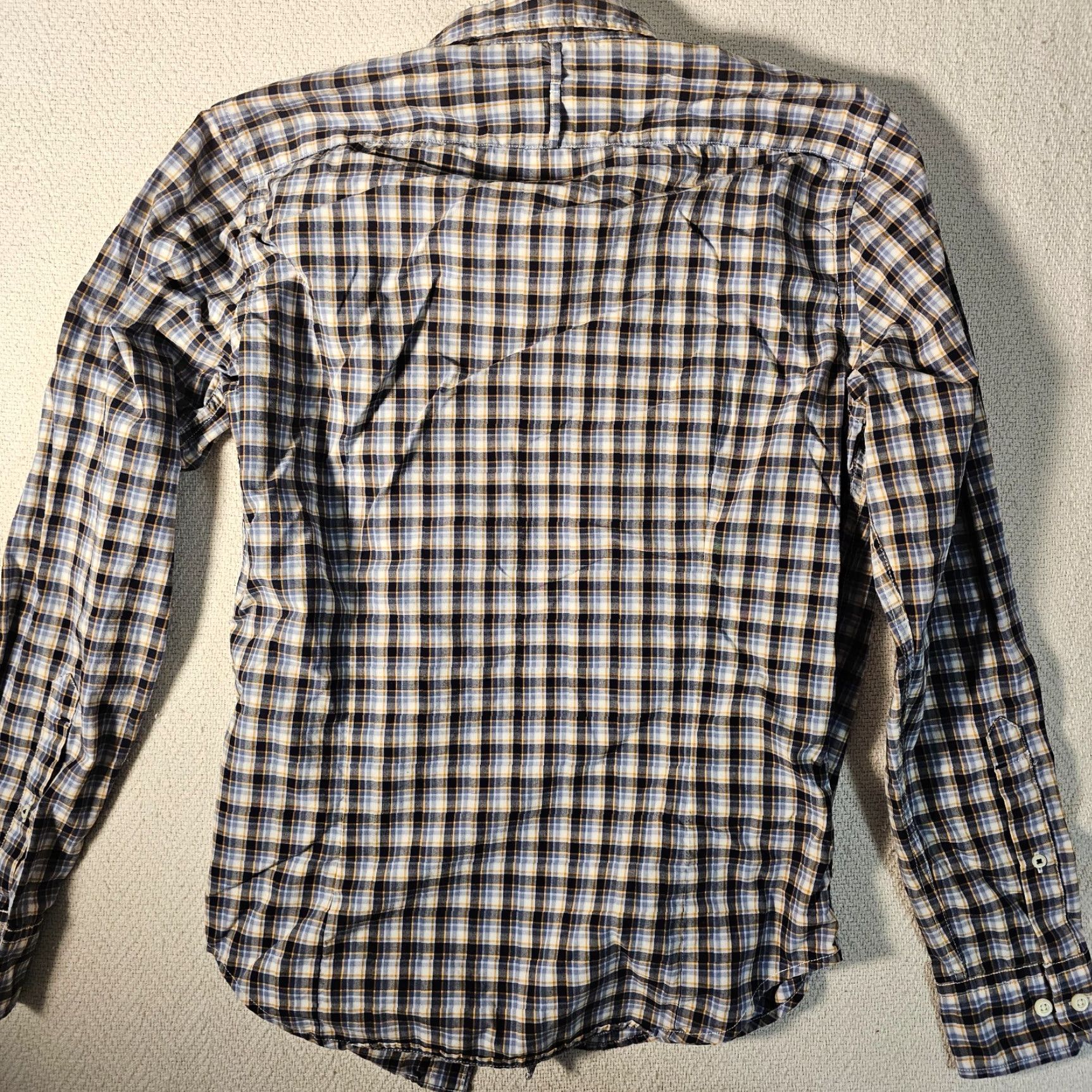 Banana Republic Banana Republic Button-Up Shirt Men Small Plaid Long Sleeve Blue Cotton Classic Preppy Mens Size US S / EU 44-46 / 1 - 7 Thumbnail