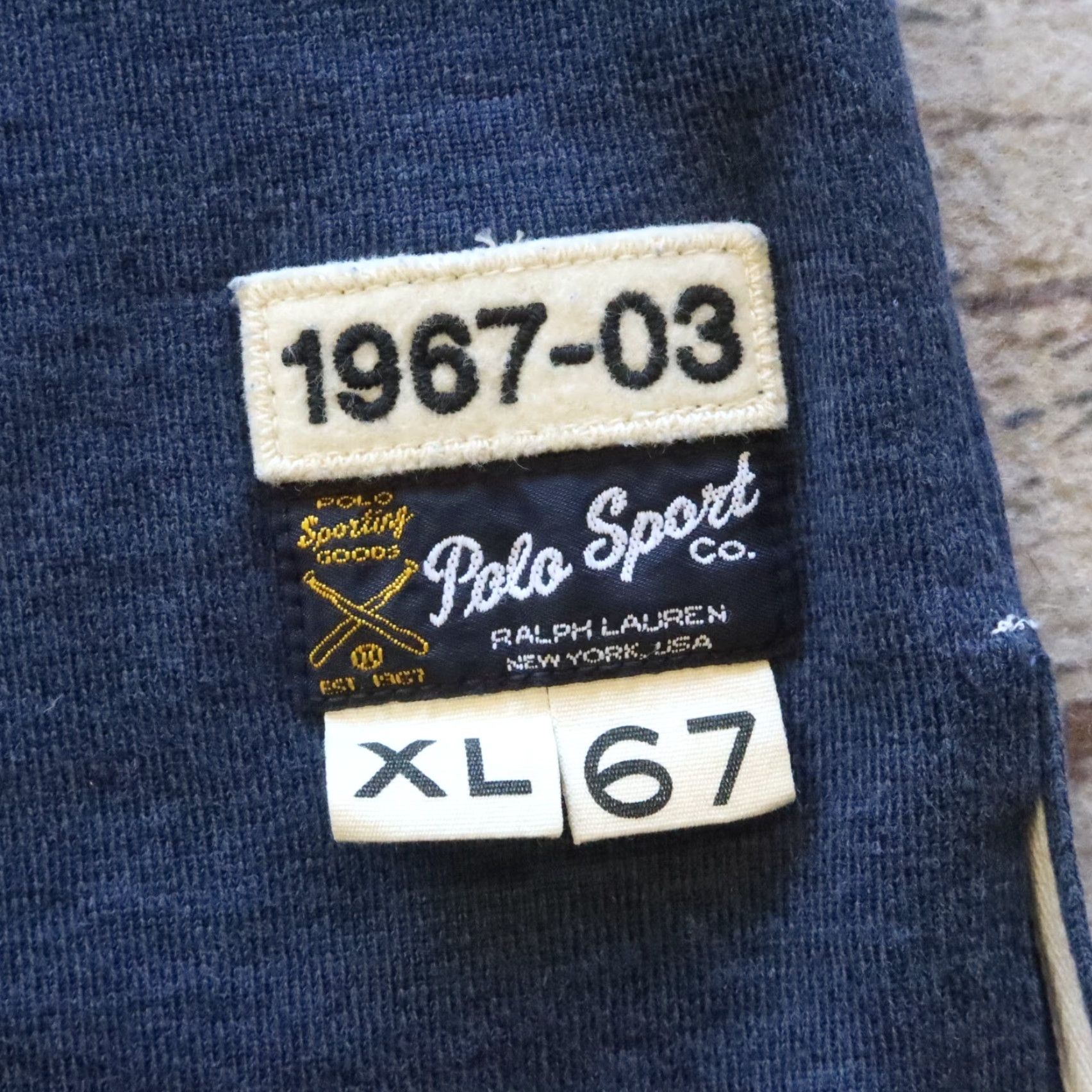 Vintage VINTAGE Polo Sport Ralph Lauren Baseball Jersey Shirt XL Blue Mens Size US XL / EU 56 / 4 - 4 Thumbnail