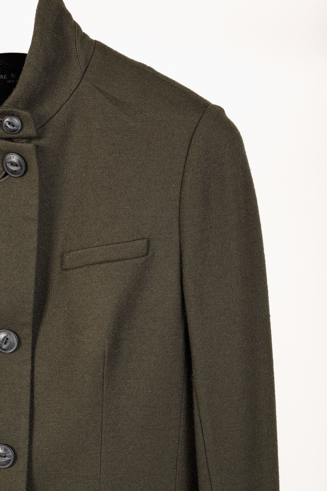 Rag & Bone Rag & Bone Slade Army Green Wool Military Blazer Size M / US 6-8 / IT 42-44 - 5 Thumbnail