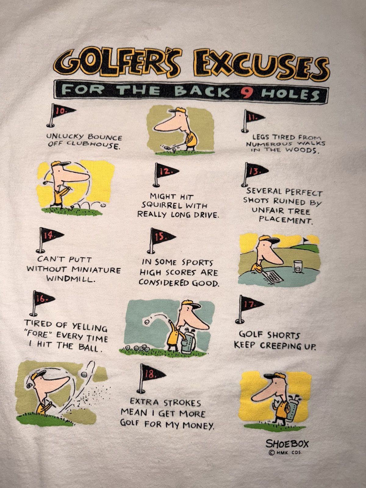 Jerzees Vintage Golf Humor tee Size US XL / EU 56 / 4 - 5 Thumbnail