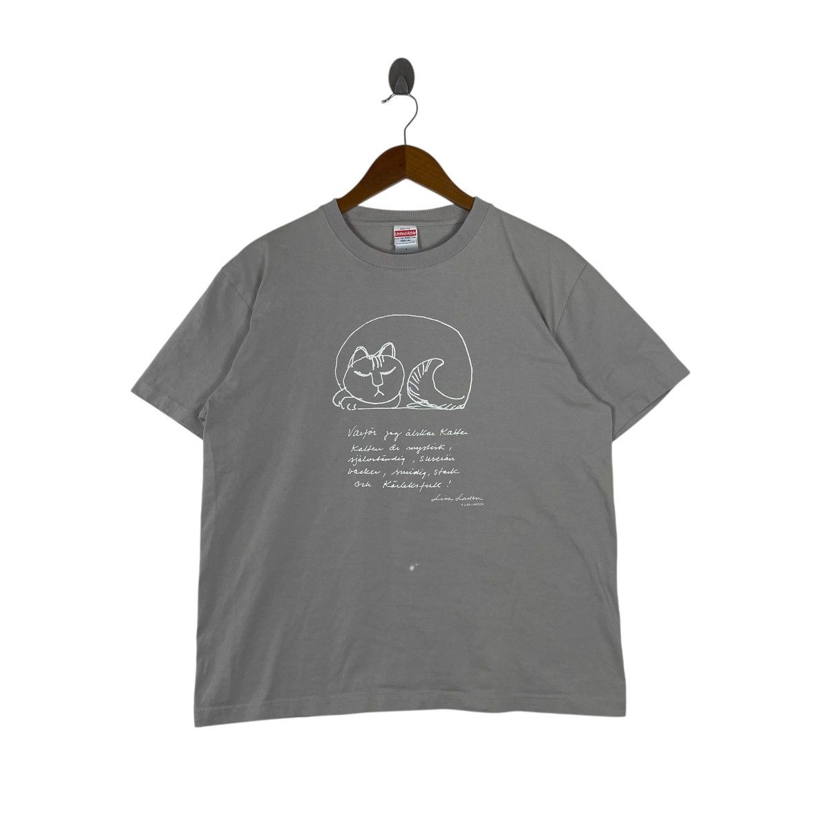 Japanese Brand Lisa Larson Art Work Cats Tee Shirt Size US L / EU 52-54 / 3 - 1 Thumbnail