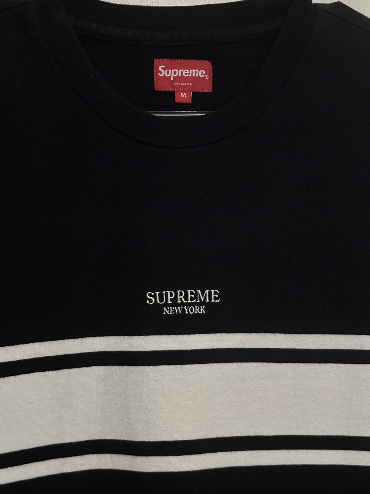 Supreme Supreme Stripe Tee Size US M / EU 48-50 / 2 - 2 Thumbnail