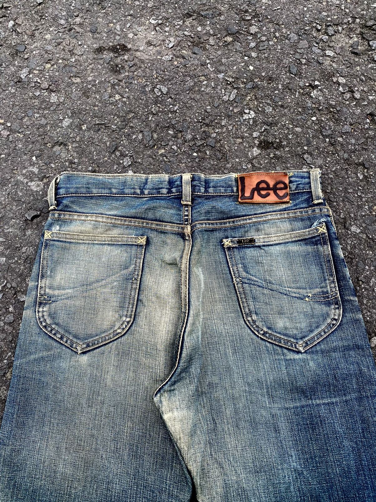 Lee Vtg Lee Half Selvedge Distressed Denim Mud Wash🇯🇵 Size US 32 / EU 48 - 12 Thumbnail