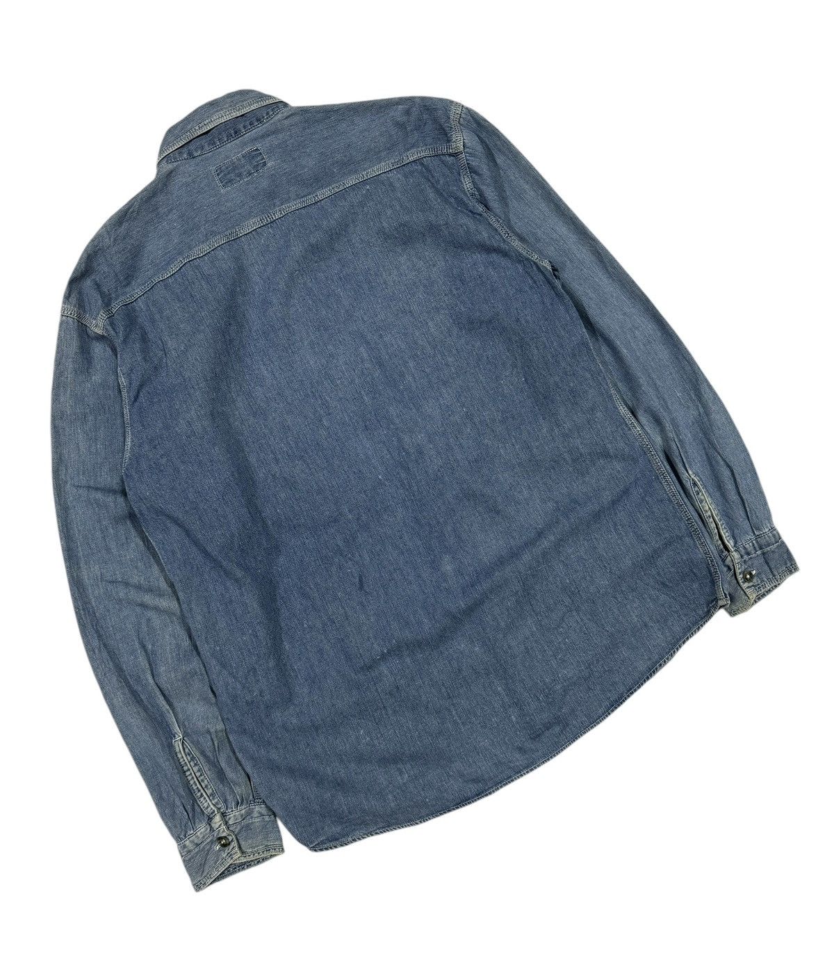Replay × Vintage Vtg🔥90’s Replay Base Denim Shirt Made In Italy Size US M / EU 48-50 / 2 - 10 Thumbnail
