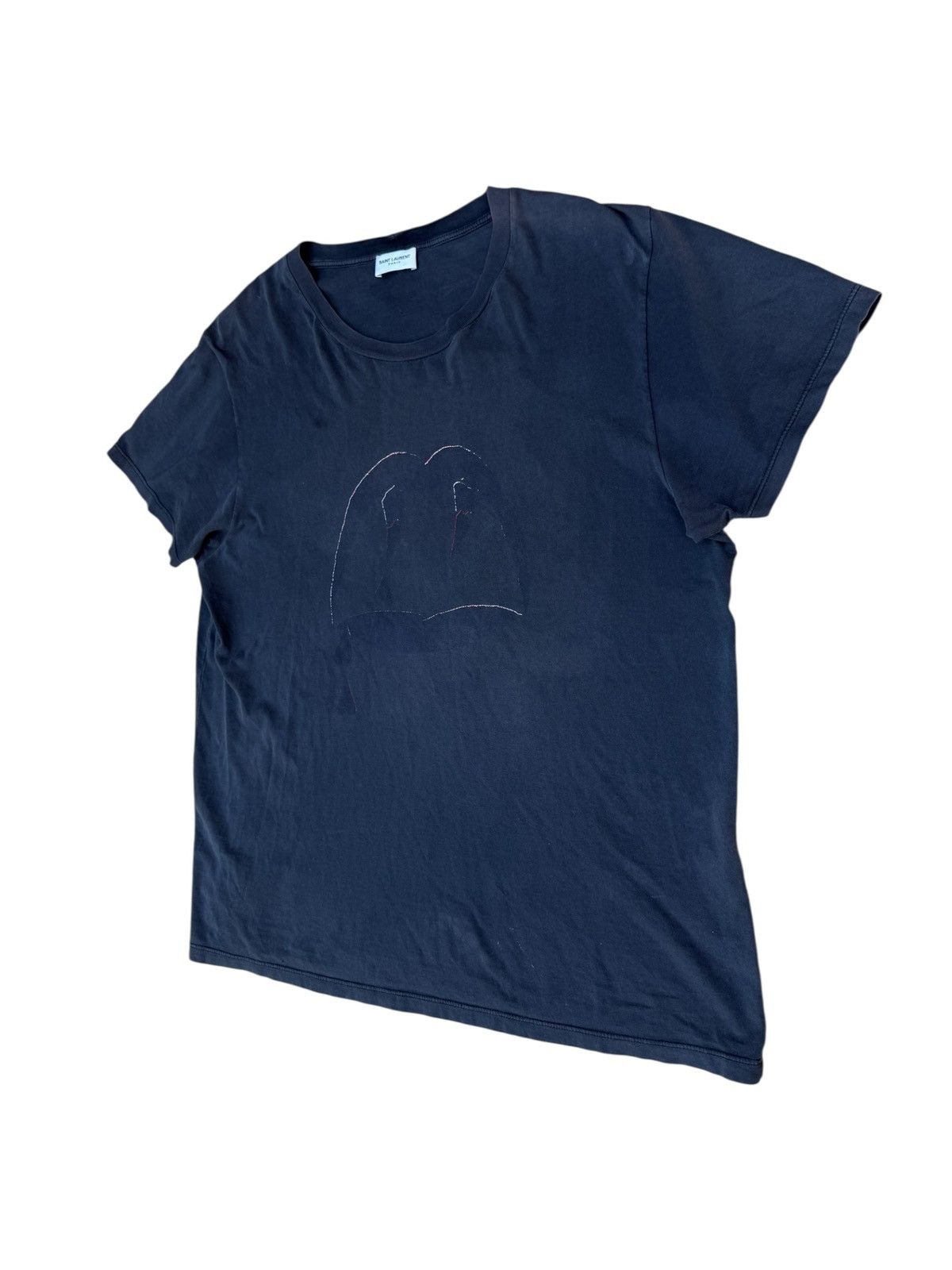 Saint Laurent Paris Saint Laurent blood tooth t shirt Size US L / EU 52-54 / 3 - 2 Thumbnail