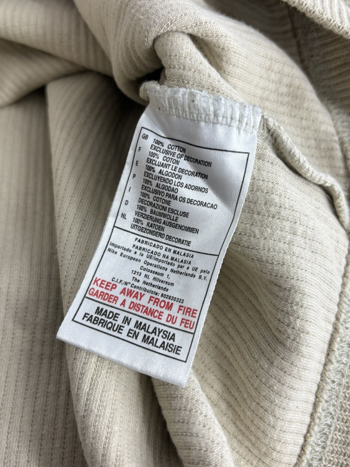 Nike Vintage Y2K Nike Drill Athletic Ribbed Sweatshirt Swoosh Size US L / EU 52-54 / 3 - 12 Thumbnail