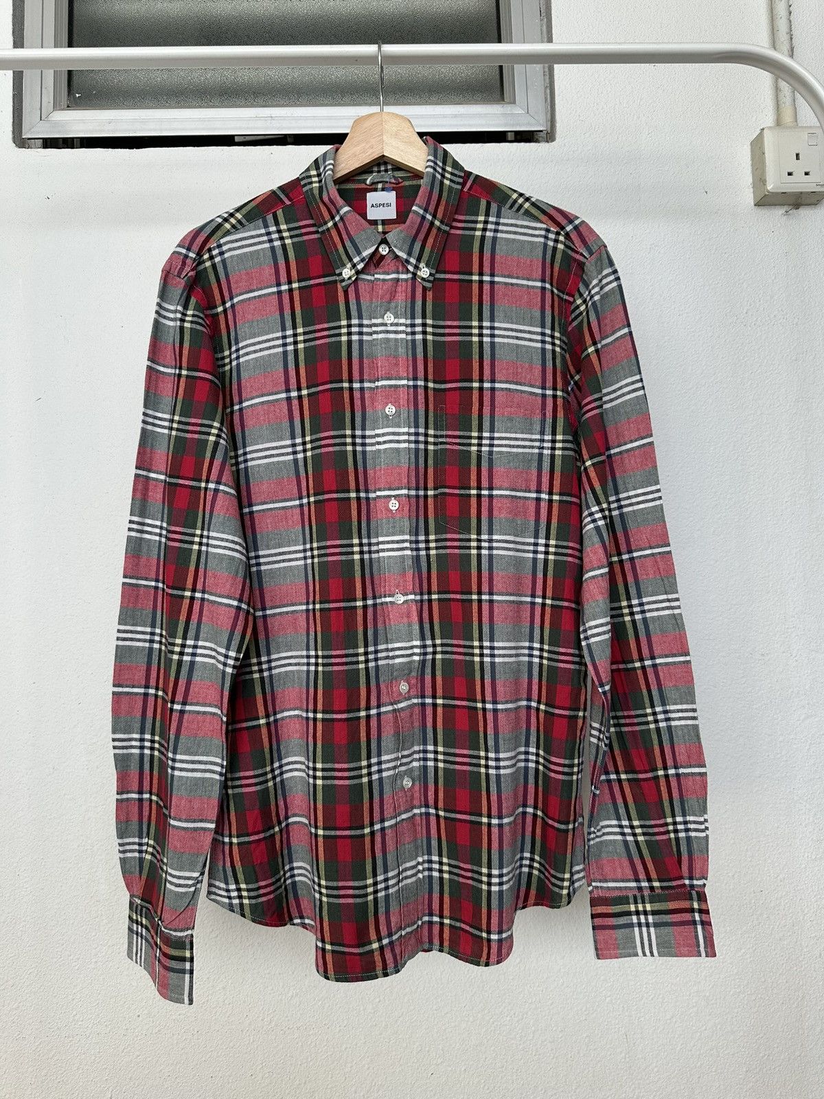 Aspesi 00's Aspesi plaid button up shirt Size US M / EU 48-50 / 2 - 5 Thumbnail