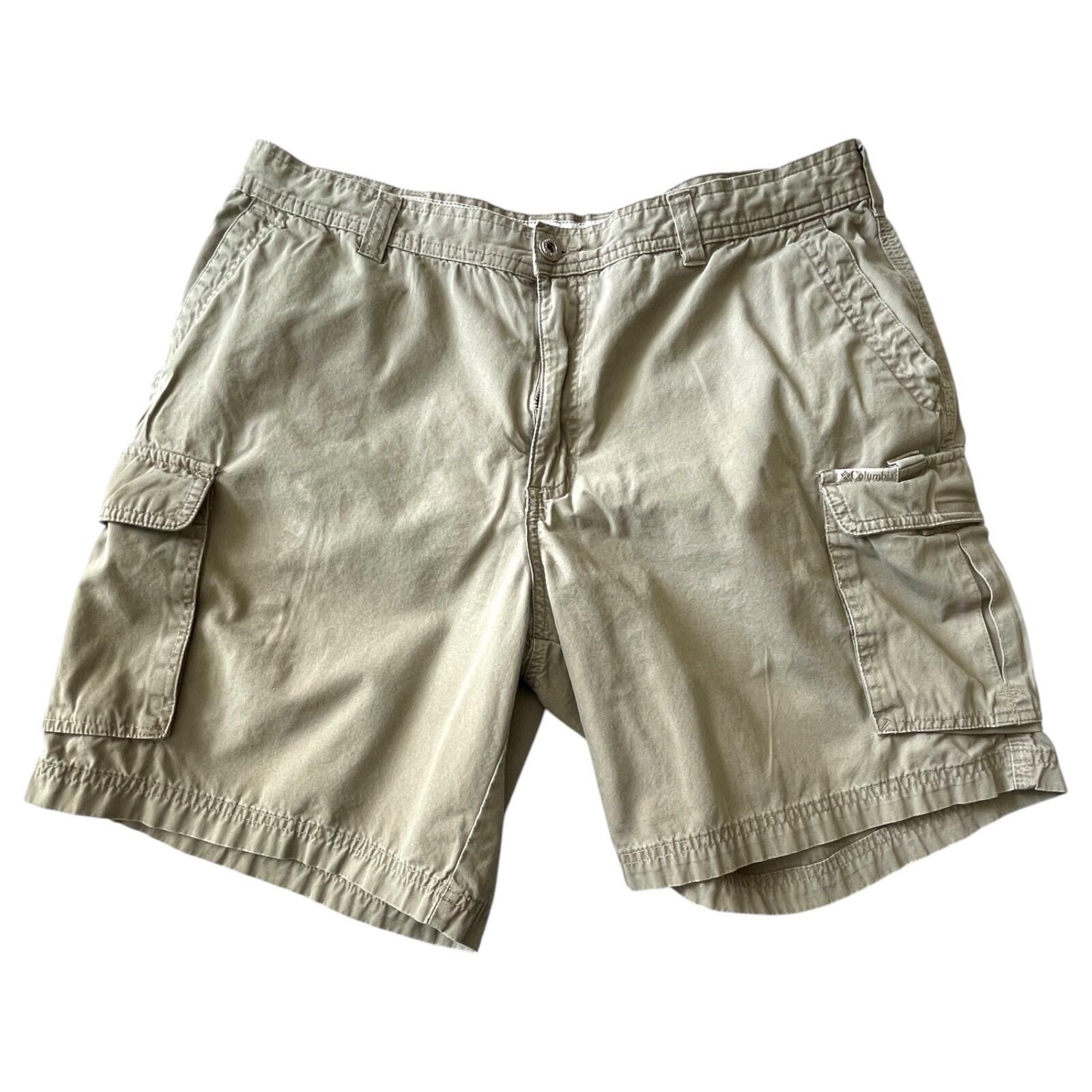 Columbia Columbia Men's Cargo Shorts Size 36 Beige Cotton 7" Inseam Size US 36 / EU 52 - 1 Thumbnail