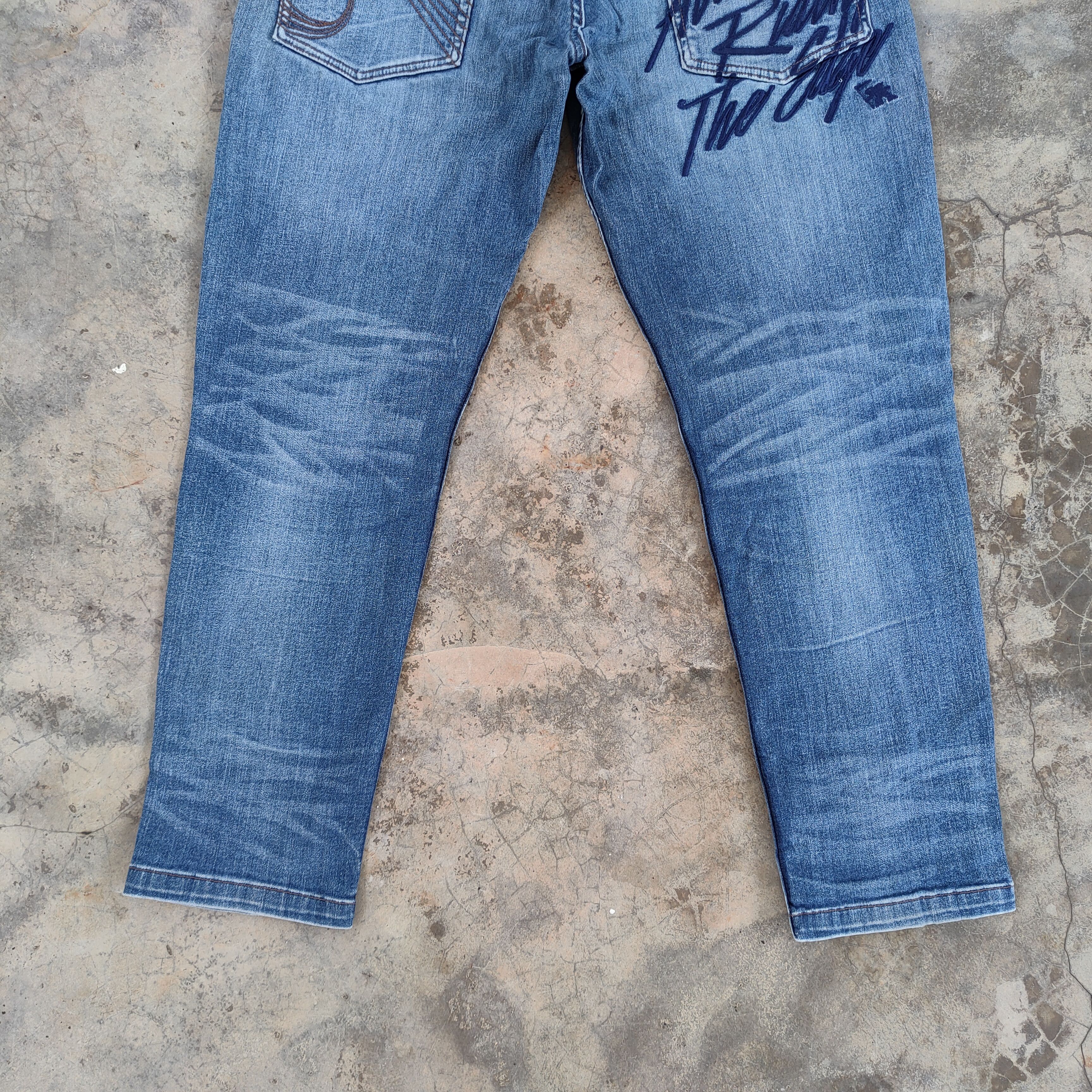 Gotcha × Jean VINTAGE GOTCHA FADED DISTRESSED JEANS DENIM PANTS Size US 37 - 14 Thumbnail