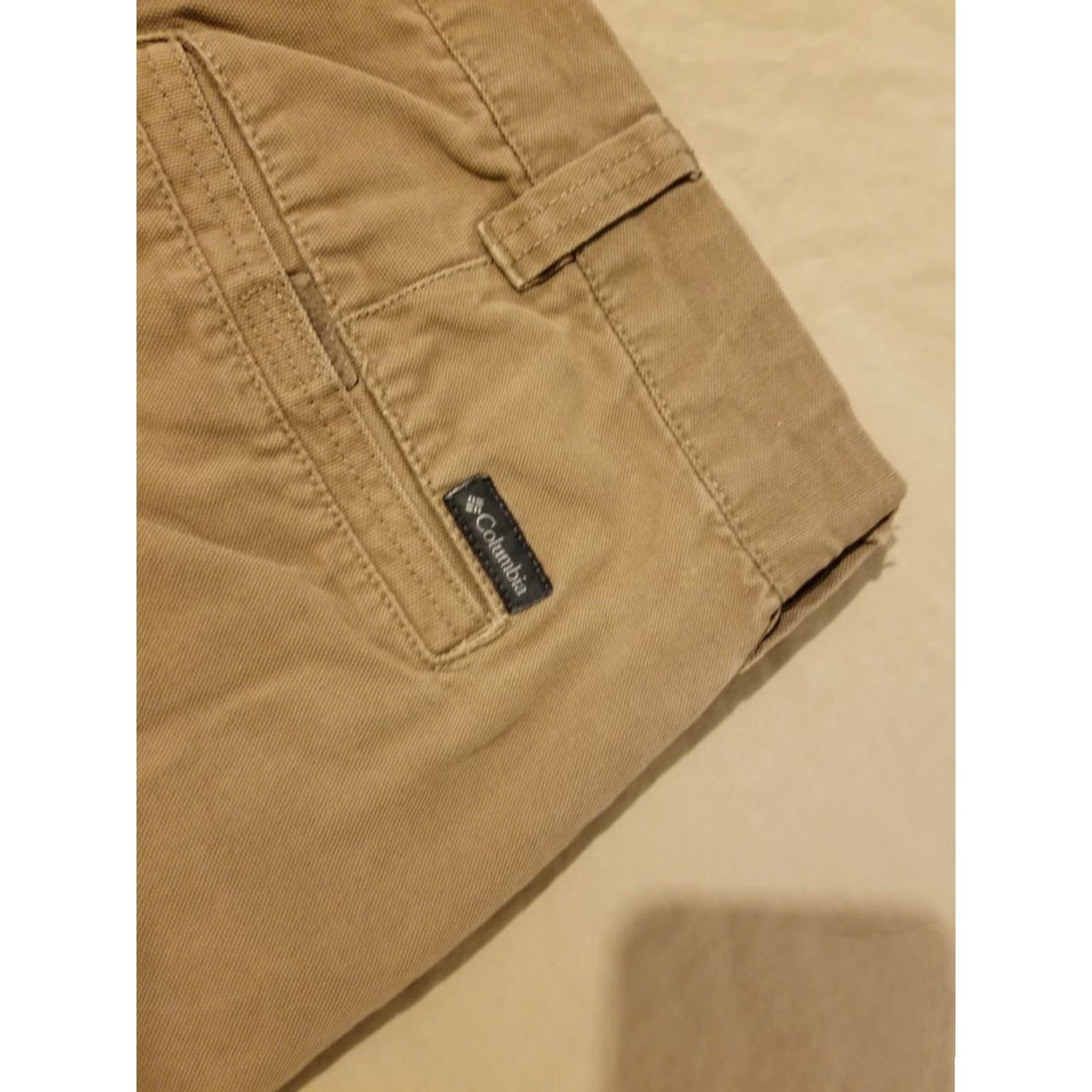 Vintage Columbia Sportswear Mens Shorts Chino 40 Cotton Beige - Regular, 9.5 Inseam, Cotton Chino, Size 40, Beige, Mens Colinba? Size US 40 / EU 56 - 2 Thumbnail