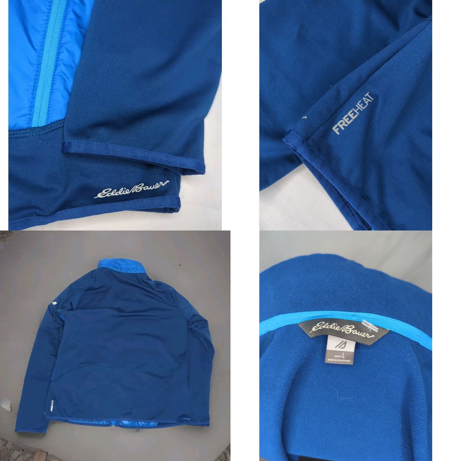 Eddie Bauer Eddie Bauer IgniteLite Hybrid Primaloft Jacket Hooded Blue Men Large Hiking Camp Size US L / EU 52-54 / 3 - 8 Thumbnail