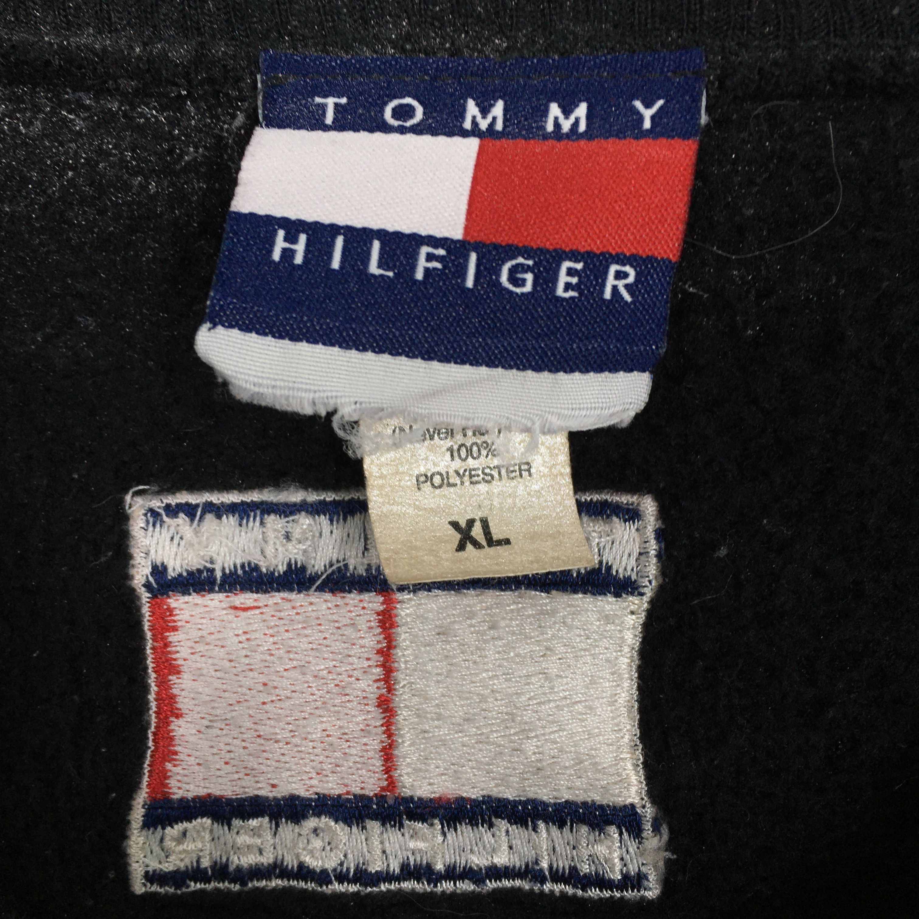 Tommy Hilfiger Vintage 90's Tommy Hilfiger Buttons Jacket Black XLarge Size US XL / EU 56 / 4 - 3 Thumbnail