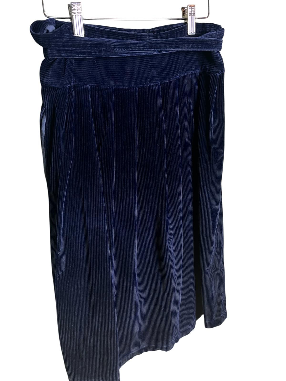 Comme des Garcons Vintage Comme des Garçons Corduroy Wrap Skirt Pleated Size 30" / US 8 / IT 44 - 5 Thumbnail