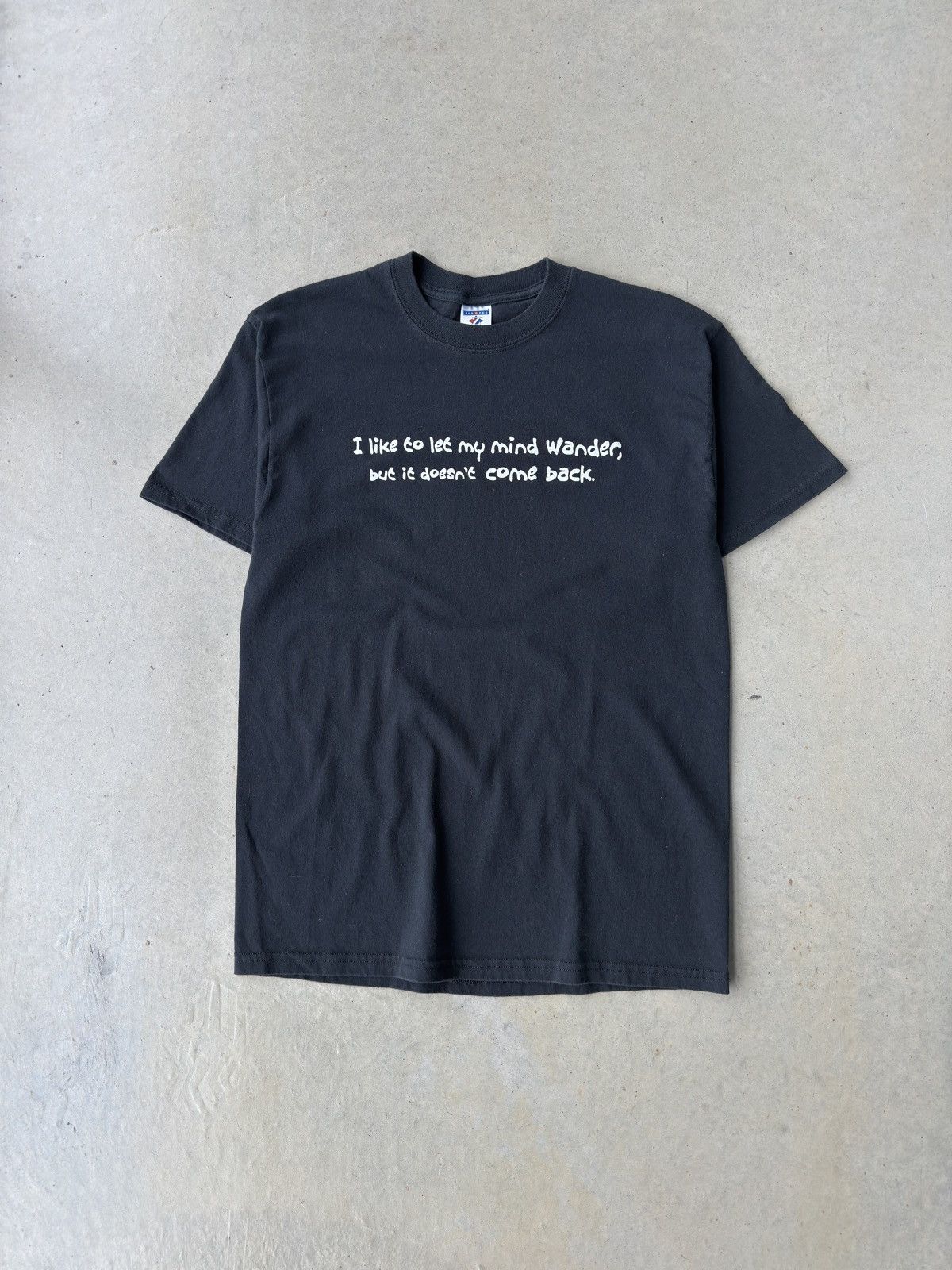 Vintage Vintage 00s Funny Script T-Shirt Size US L / EU 52-54 / 3 - 2 Thumbnail