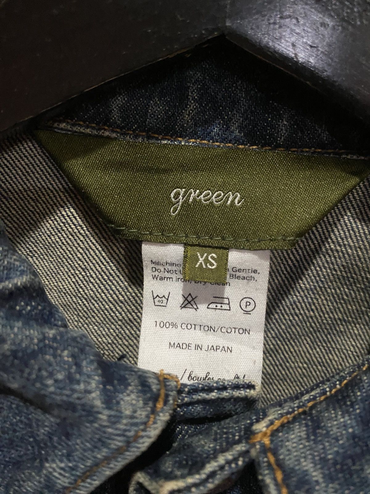 Japanese Brand Vintage Japanese Denim Jacket by Green – Made in Japan Size US XXS / EU 40 - 8 Thumbnail