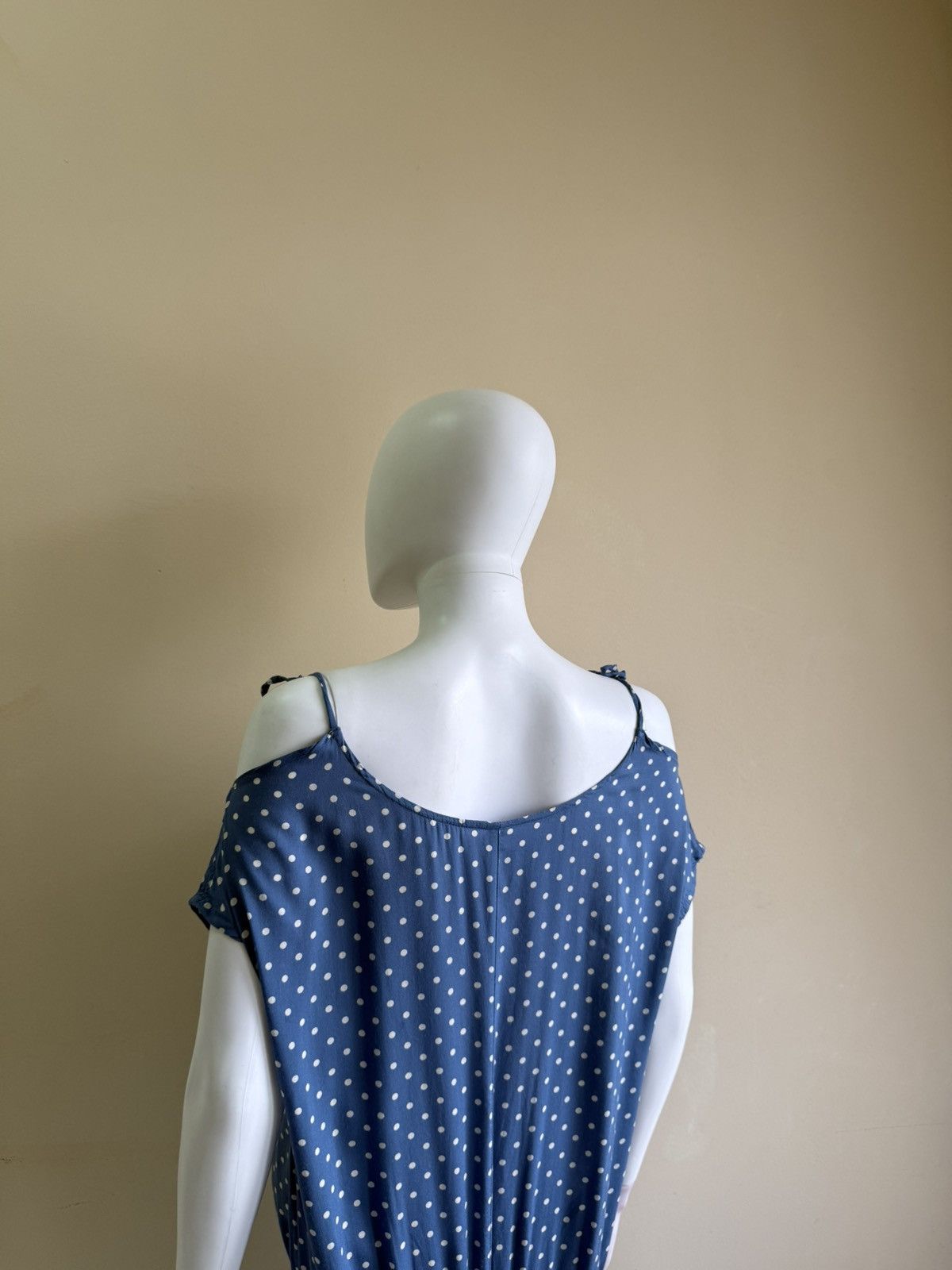 Vintage Ewa I Walla Blue Polka Dot Short Sleeve Midi Dress Size XS Size XS / US 0-2 / IT 36-38 - 11 Thumbnail