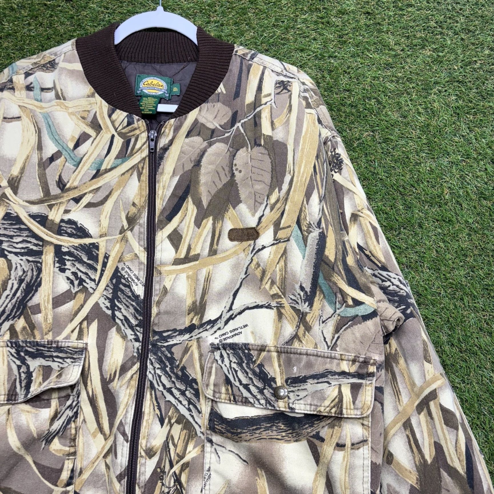 Vintage Cabelas Jacket Mens XL Camo Advantage Wetlands Bomber Hunting Outdoors Canada Vintage Yes Brand Cabelas Size US XL / EU 56 / 4 - 2 Thumbnail