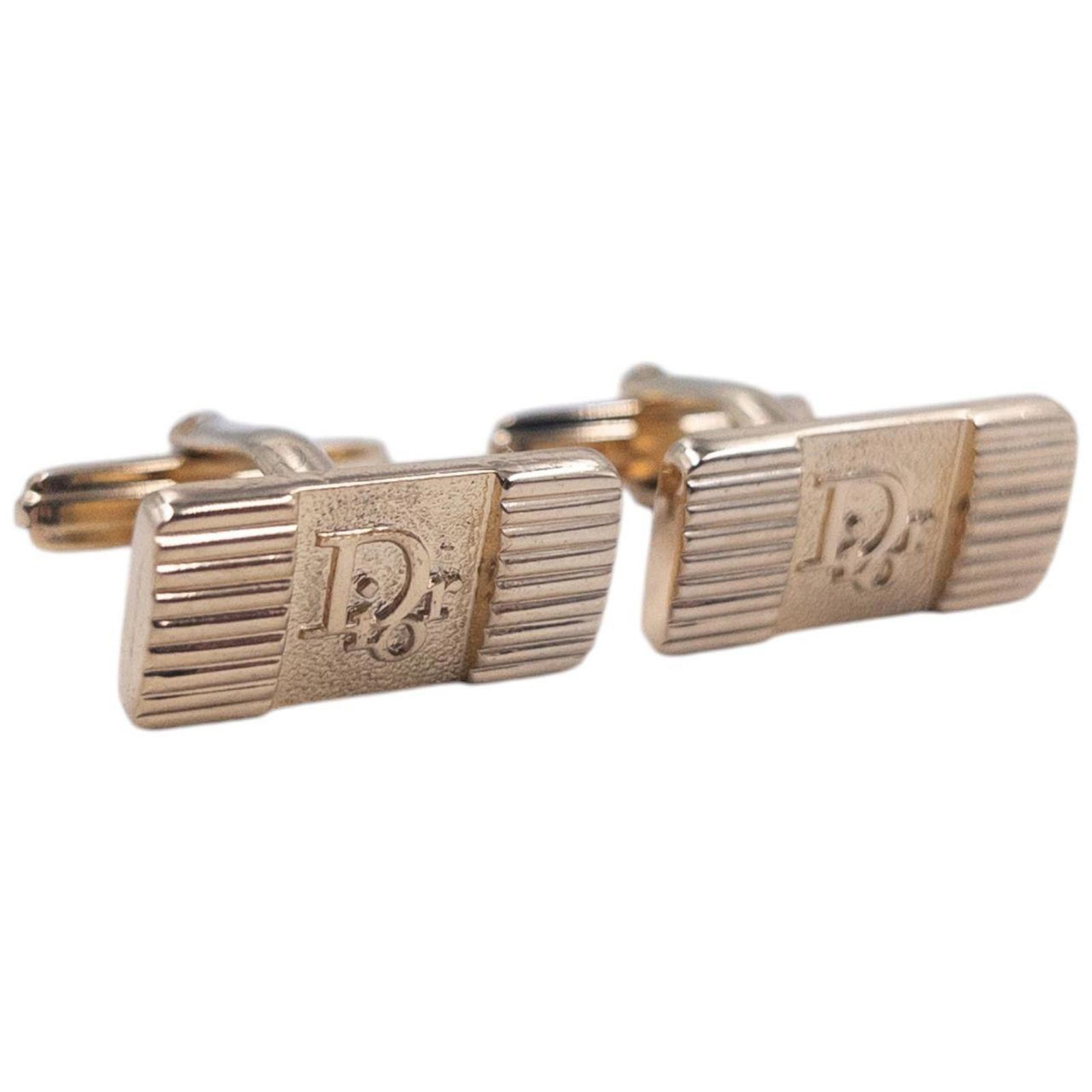 Dior Vintage Dior Embossed Cufflinks Size ONE SIZE - 1 Thumbnail