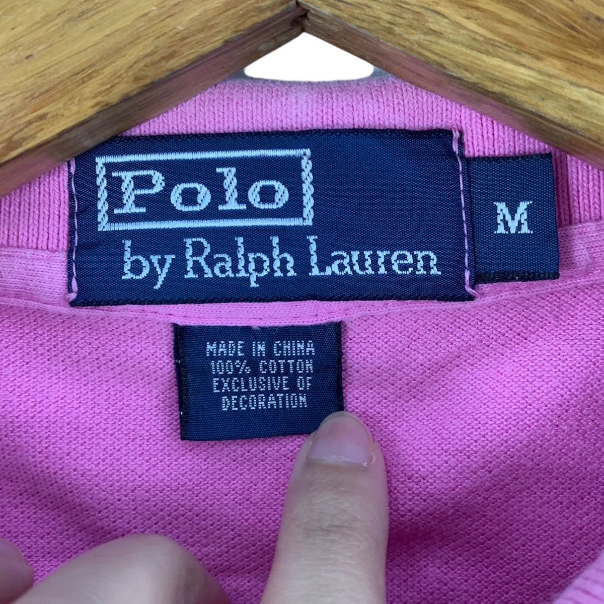 Polo Ralph Lauren Vintage POLO RALPH LAUREN Small Pony Pink Polo Tee Shirt Top Size M / US 6-8 / IT 42-44 - 5 Thumbnail