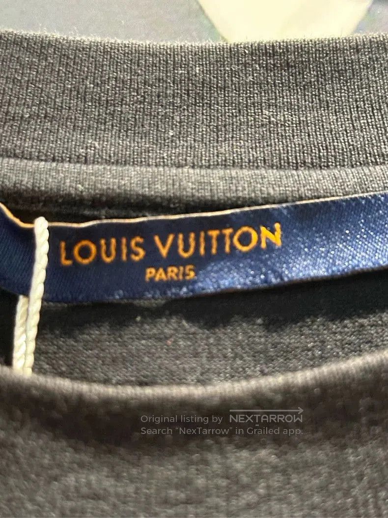 Louis Vuitton LOUIS VUITTON Logo Solid Short Sleeve T-shirt. Size US L / EU 52-54 / 3 - 4 Thumbnail