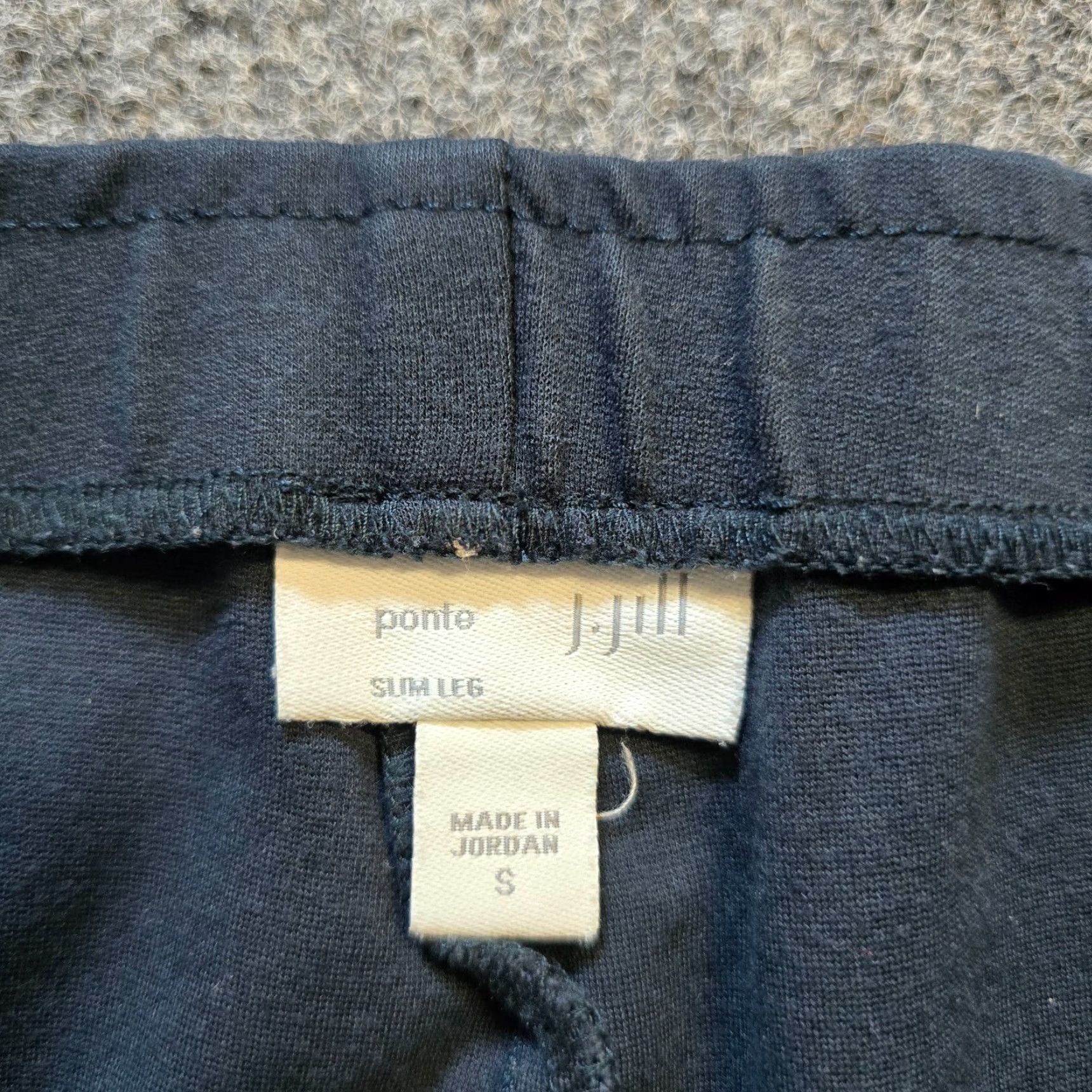 J. Jill **Women's Size Small Blue Ponte Slim Legging Stretch Pull-On Pants** User: Women's Size Small Blue Ponte Slim Legging Stretch Pull-On Pants Size 28" / US 6 / IT 42 - 4 Thumbnail